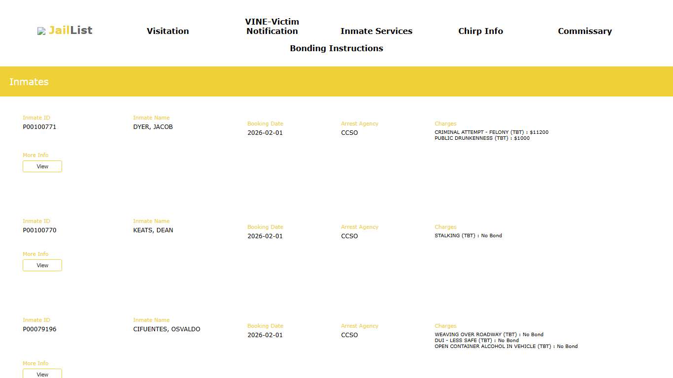 Cherokee County Inmate Search