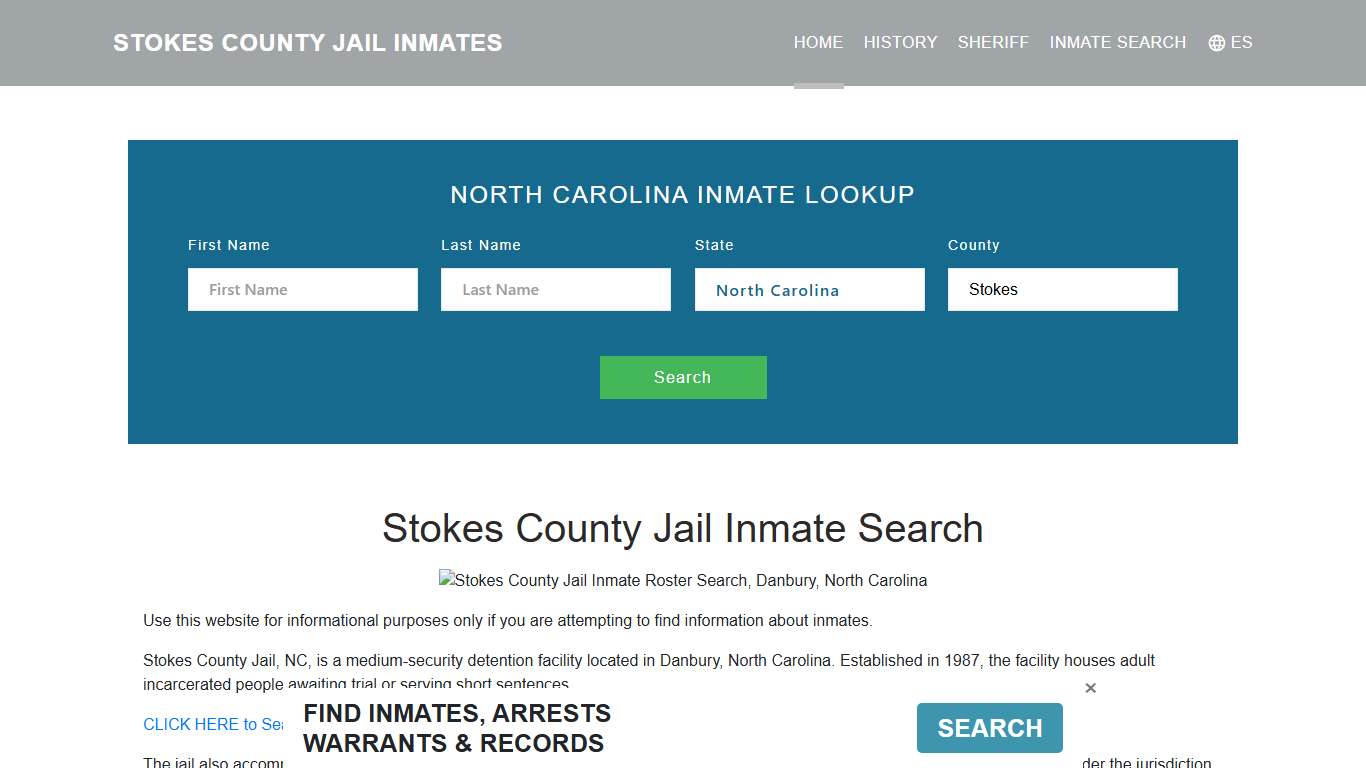 Stokes County Jail Inmate Roster Lookup, Danbury, NC